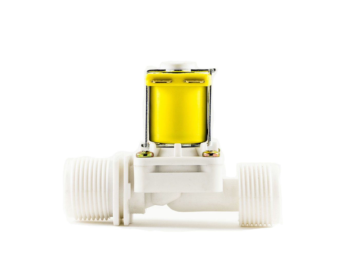 Válvula solenoide 127V/110V 3/4 x 3/4 - 180° para água. Ideal para automação (VA-04)