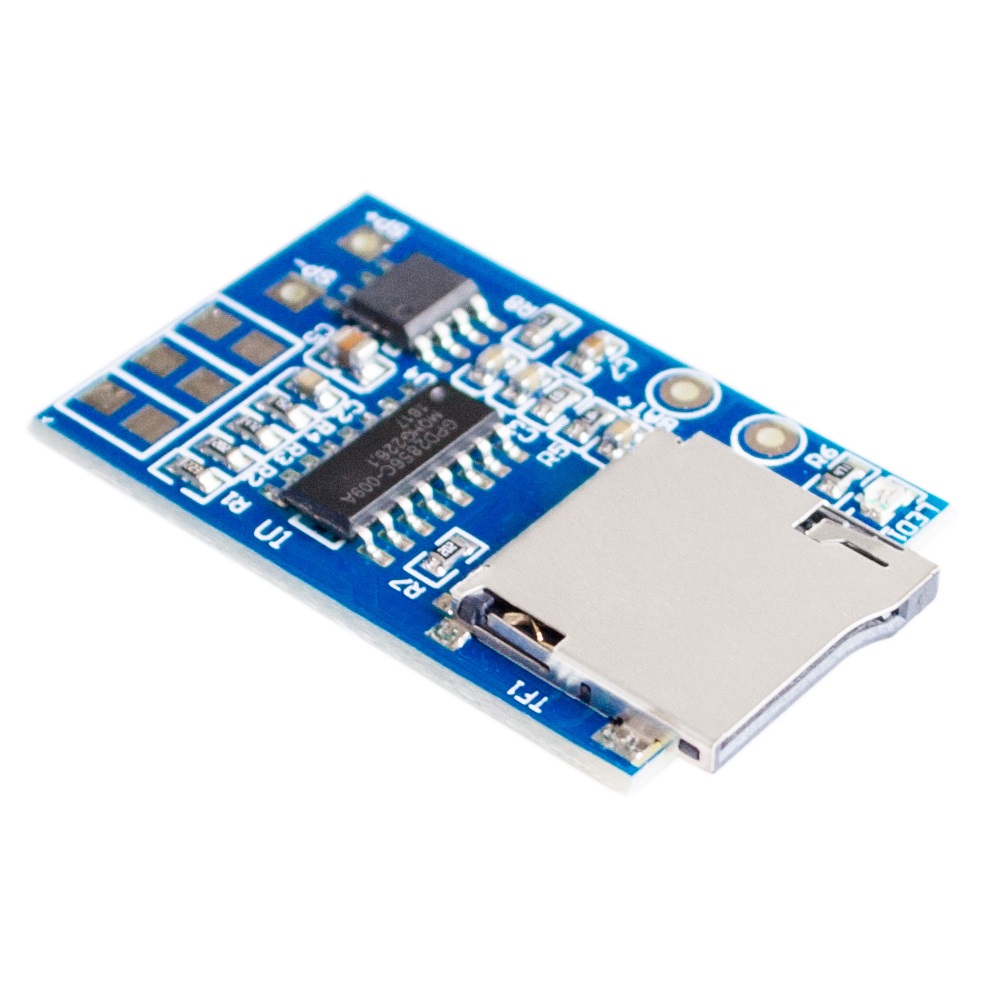 Módulo decodificador MP3 GPD2846A para cartão SD com amplificador 2W