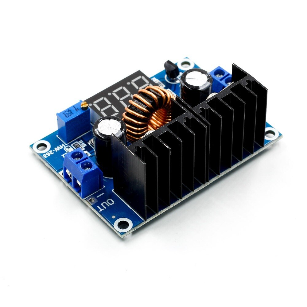 Módulo conversor DC-DC Step-down XL4016 ajustável 8A - 4-38V para 1.25-36V com DISPLAY