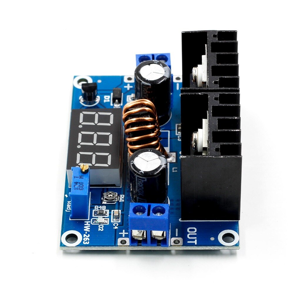 Módulo conversor DC-DC Step-down XL4016 ajustável 8A - 4-38V para 1.25-36V com DISPLAY