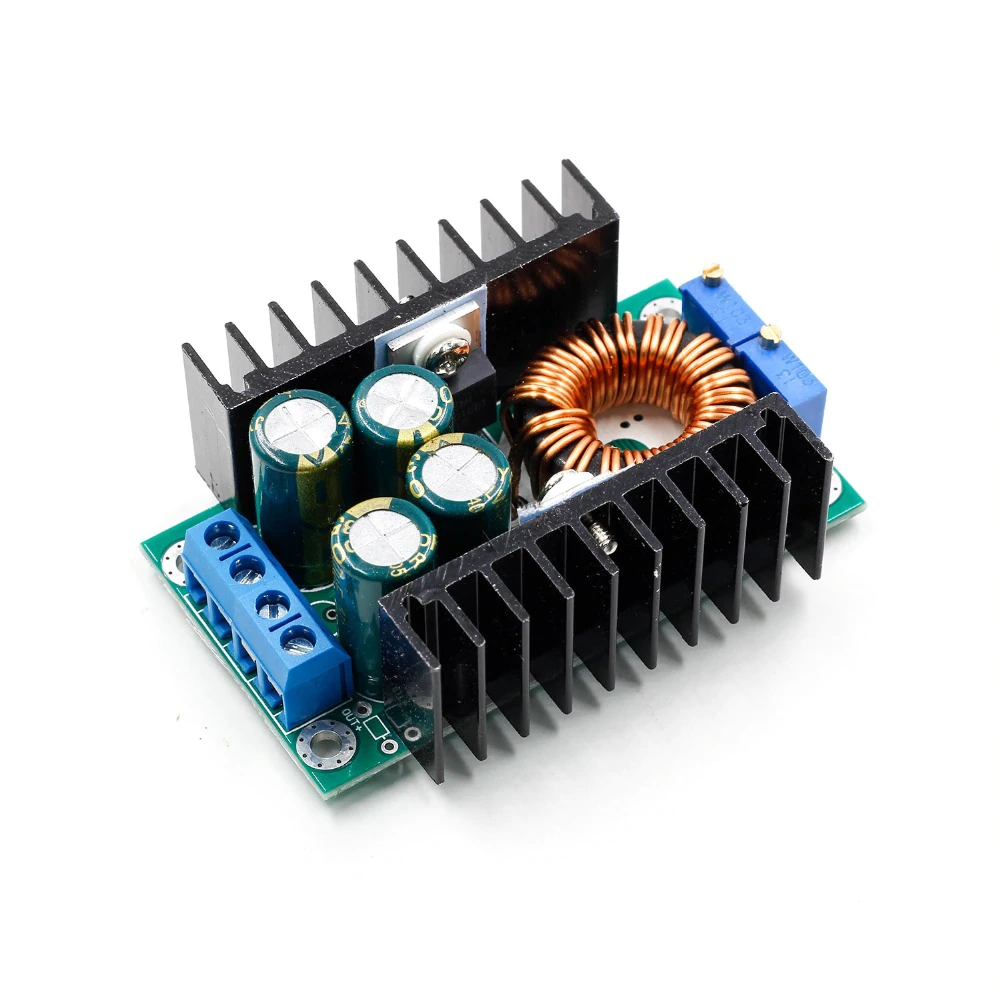 Módulo conversor DC-DC Step-down XL4016 ajustável 8A - 4-38V para 1.25-36V - Com Dissipador duplo