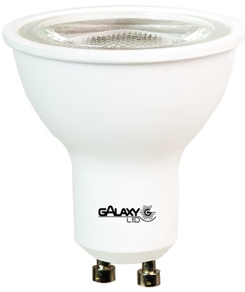 Lâmpada LED Dicroica Dimerizável 3000K Bivolt 7W MR16 Branco quente GU10 Galaxy LED