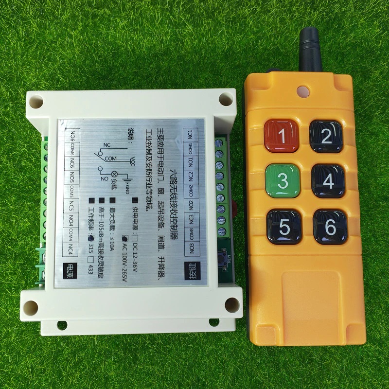 CONTROLE REMOTO RF COM RELES 6CH 220V