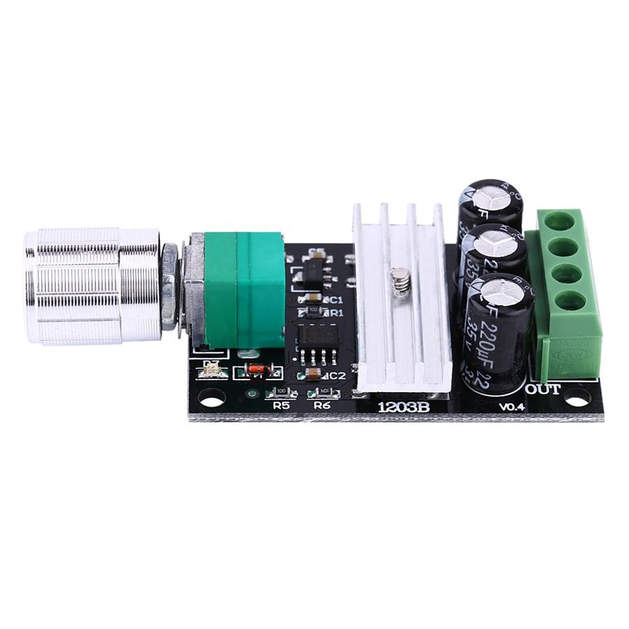 Módulo PWM regulador de tensão 3A - 6~28V 80W - Controlador velocidade motor 6V 9V 12V e 24V - 120...