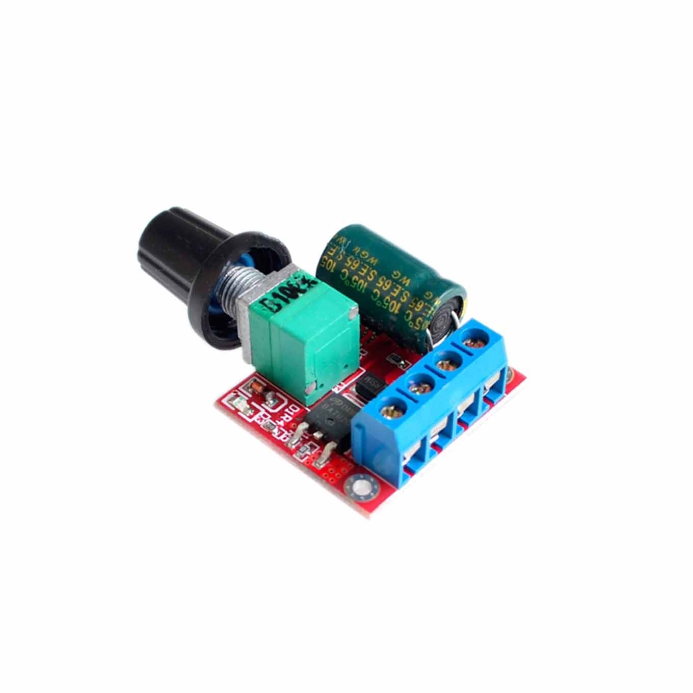 Módulo PWM 5A 90W - Controlador velocidade motor 6V 9V 12V e 24V