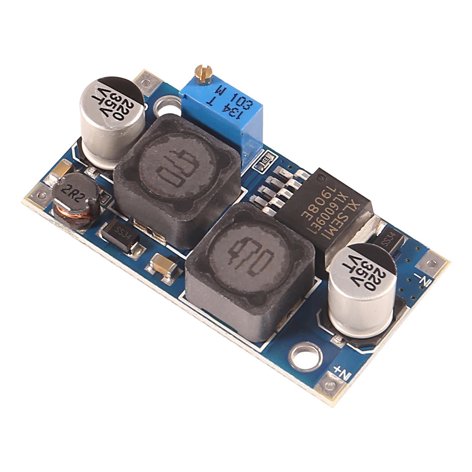 Módulo conversor DC-DC Step-down Step-up XL6009 automático ajustável 4A - 4-32V para 1.25-35V