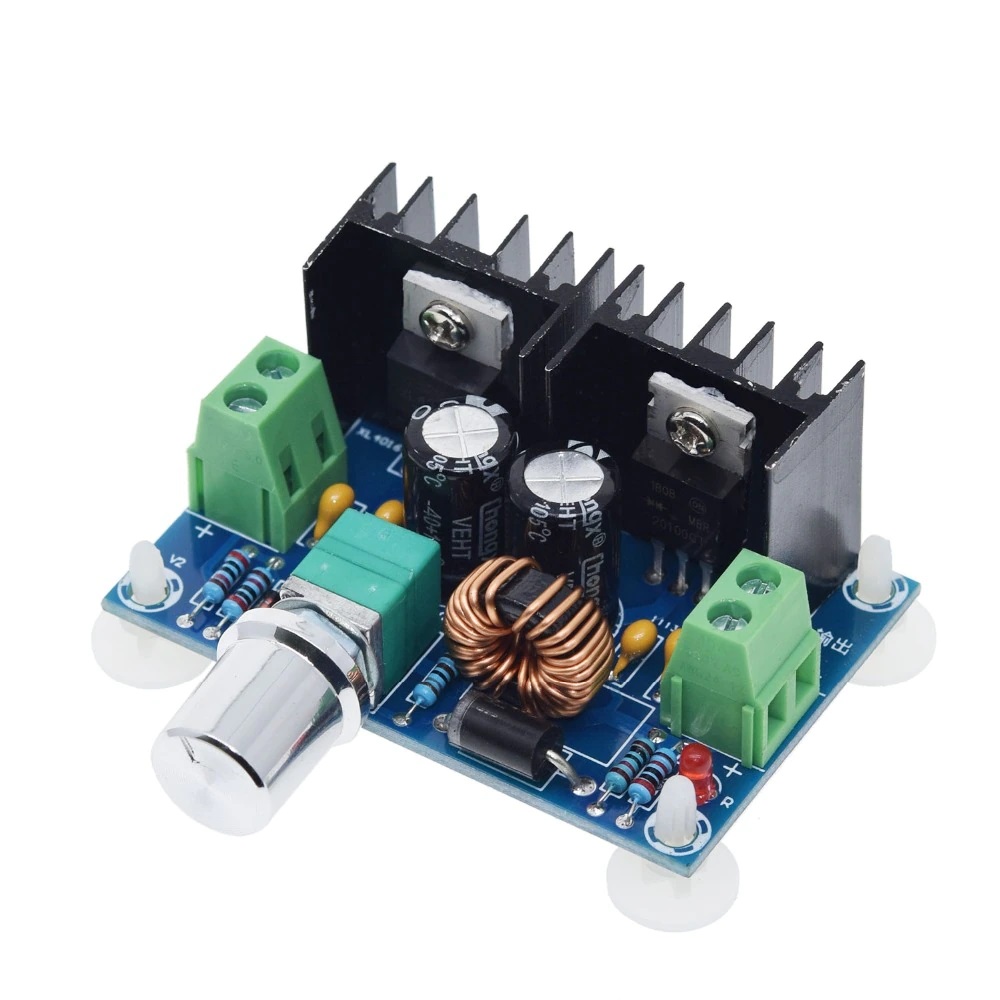 Módulo conversor DC-DC Step-down 8A Com KNOB potenciômetro - XL4016