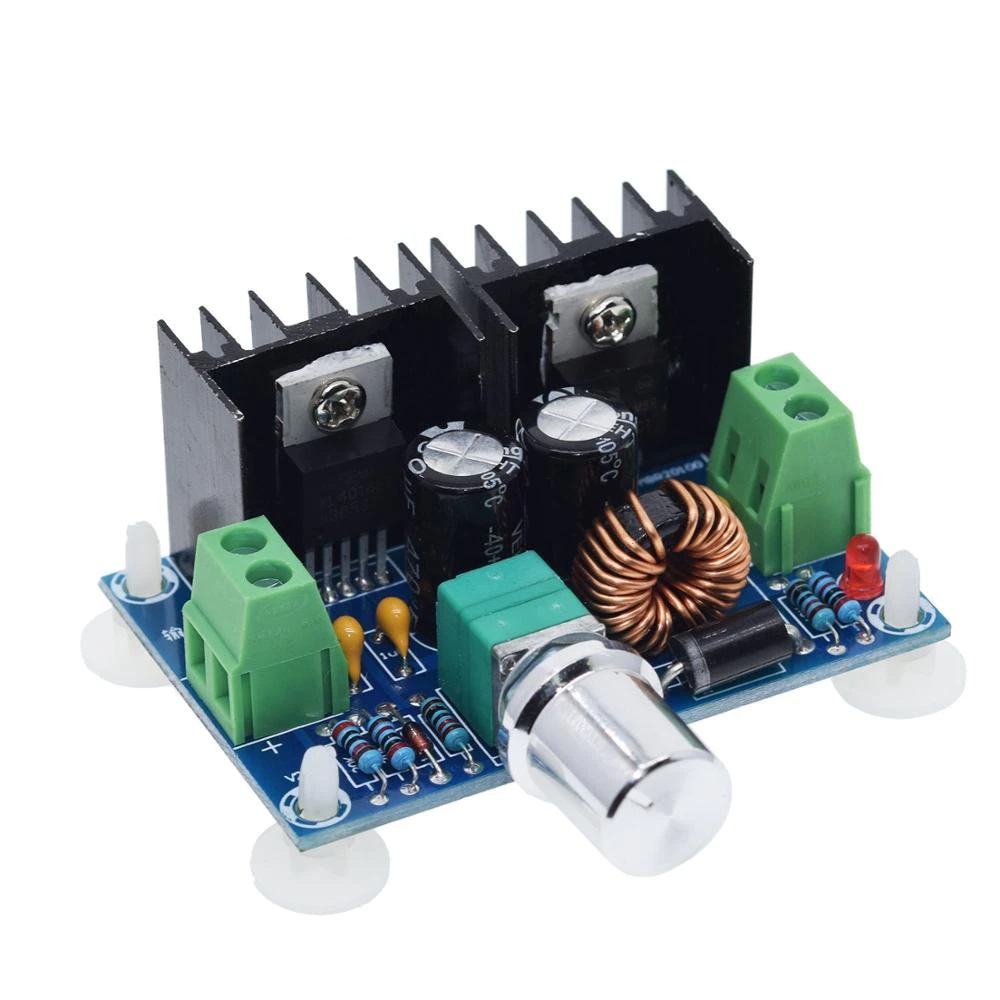 Módulo conversor DC-DC Step-down 8A Com KNOB potenciômetro - XL4016