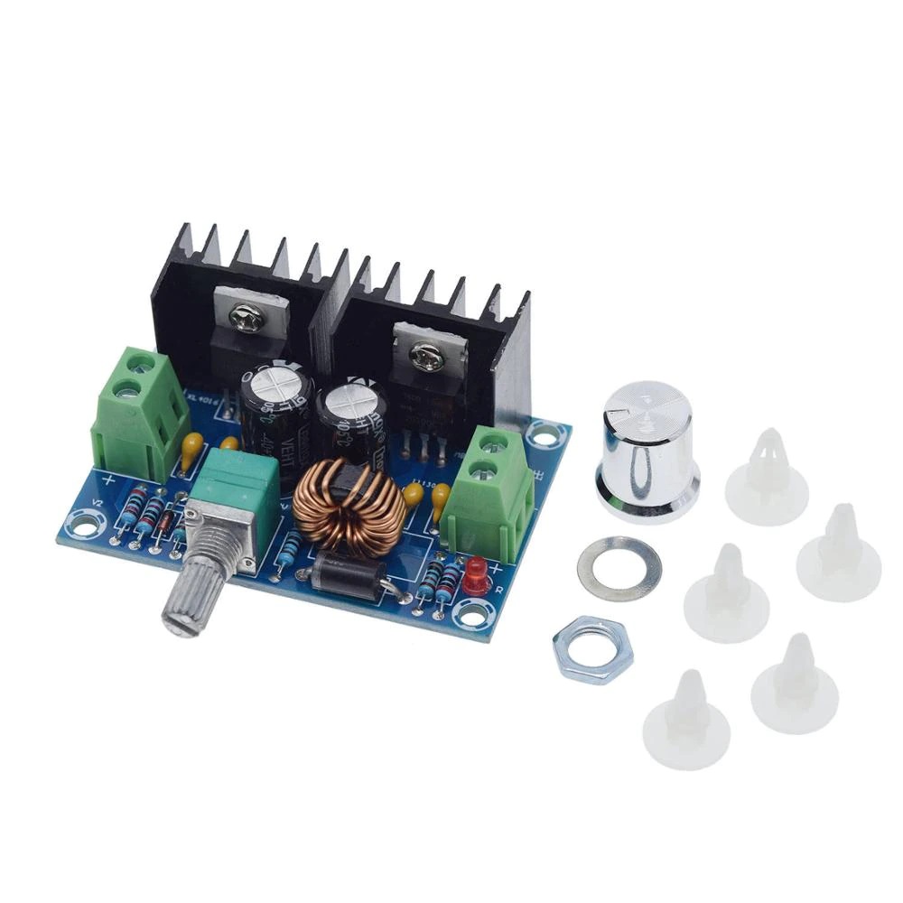 Módulo conversor DC-DC Step-down 8A Com KNOB potenciômetro - XL4016