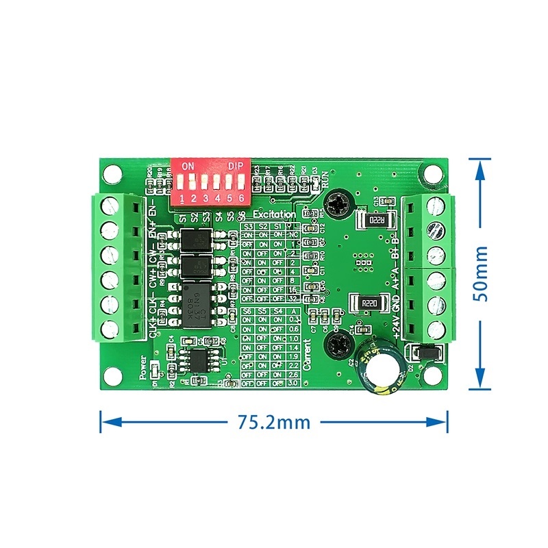 Driver para motor de passo 3A TB6560 1 eixo 12-24V