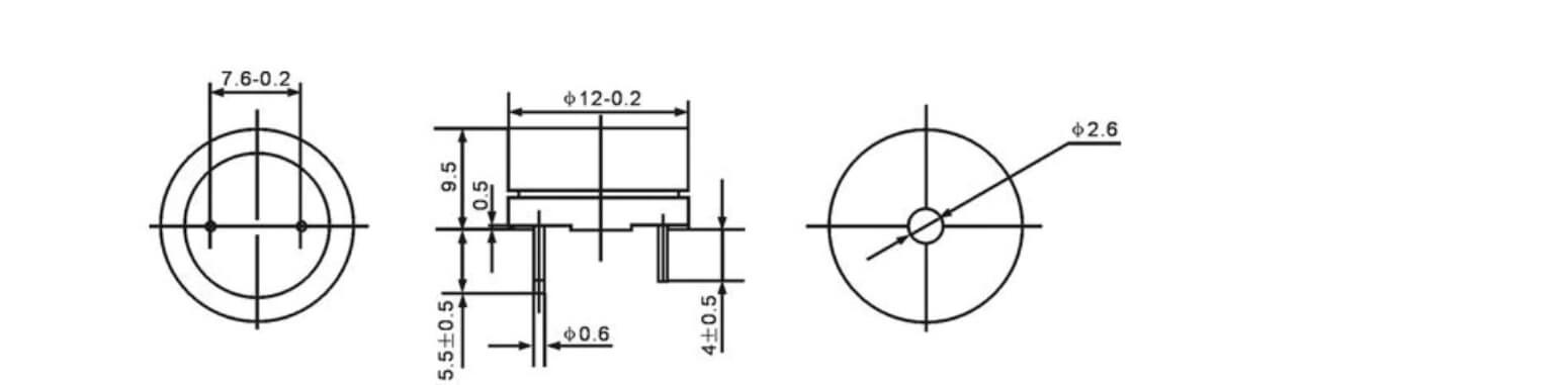 Buzzer ativo 5V com Oscilador Interno - Ideal para sinalização sonora