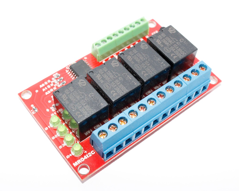 Módulo Relê serial I2C 4 canais 5V com PCF8574 - MR04I2C