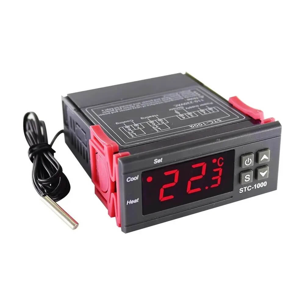 Termostato digital controlador de temperatura STC-1000 127V 220V