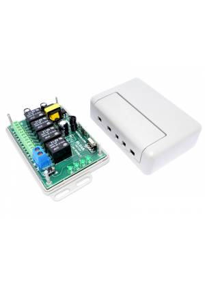 Módulo relê para automação residencial RF 433Mhz 4 canais Bivolt - RL04A - Broadlink Touchlight ...