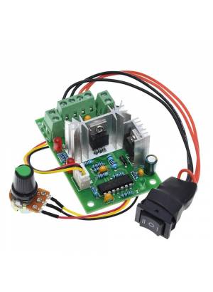 Módulo PWM 10A 80W Controlador velocidade motor com reversão 6V 9V 12V e 24V