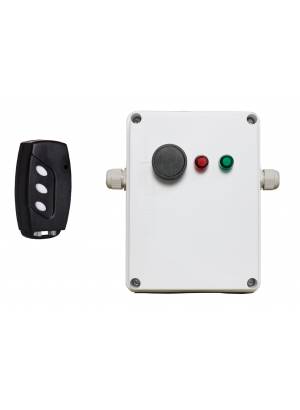 Controle remoto 3 botões + Módulo contator 433Mhz 220V para motor monofásico até 3KW 4CV 4HP CT0...