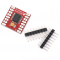 Módulo driver ponte H duplo 1A para motor DC e motor de passo TB6612FNG
