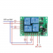 Módulo relê receptor 4 canais para automação residencial RF 433Mhz 12V KR1204