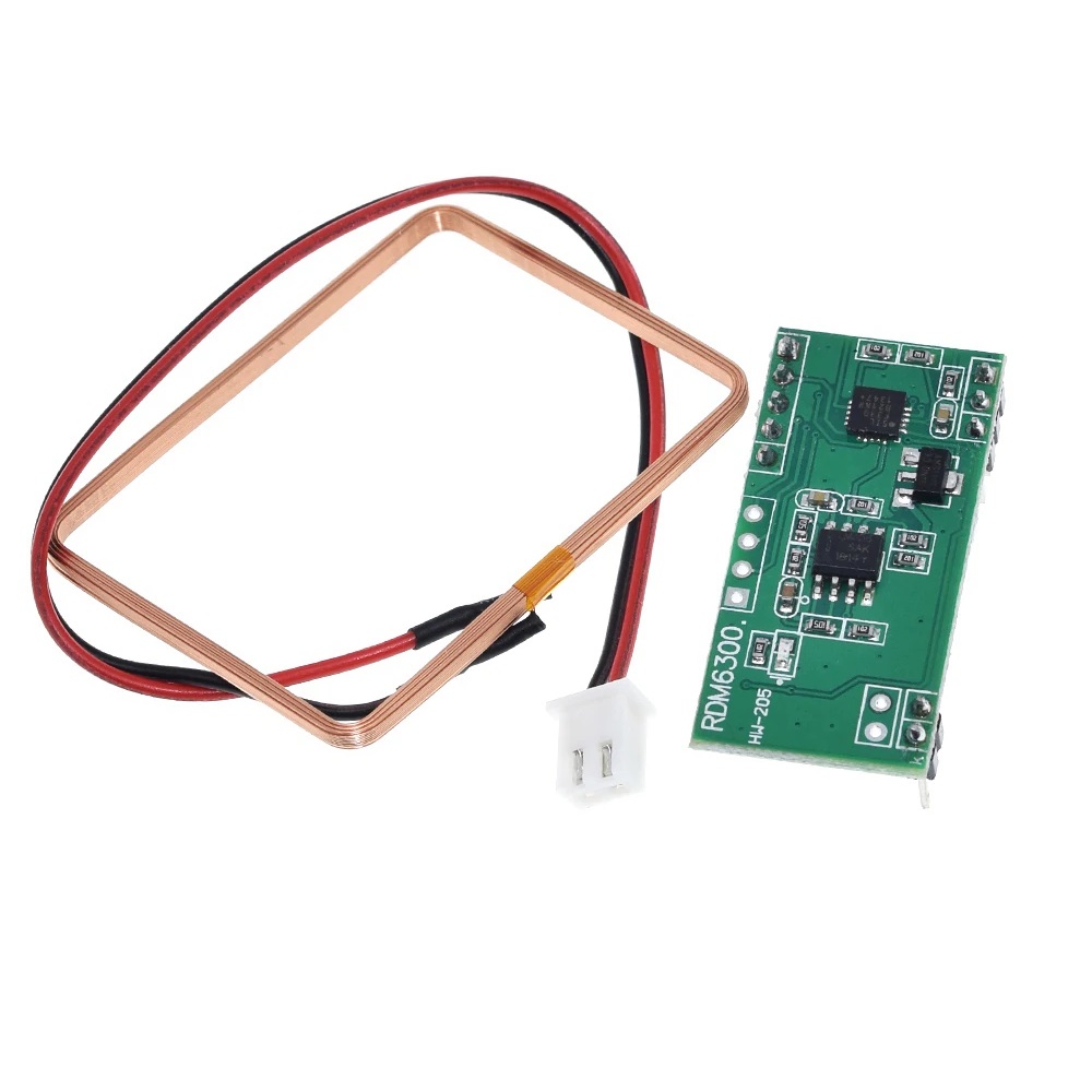 Módulo leitor de cartão RFID 125Khz RDM6300 Serial TTL
