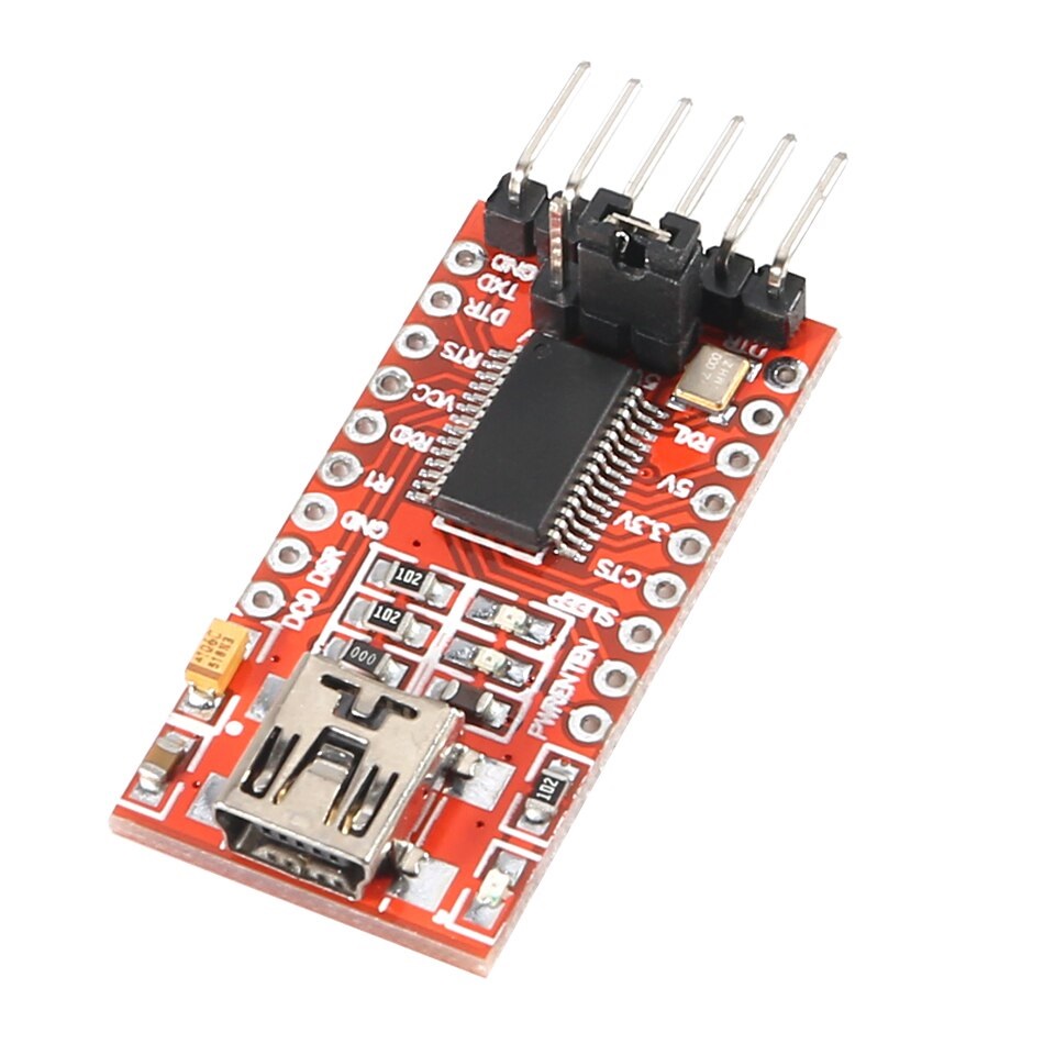 Conversor USB para serial RS232 FTDI FT232RL TTL 5V 3V3 - Serve para gravar Arduino