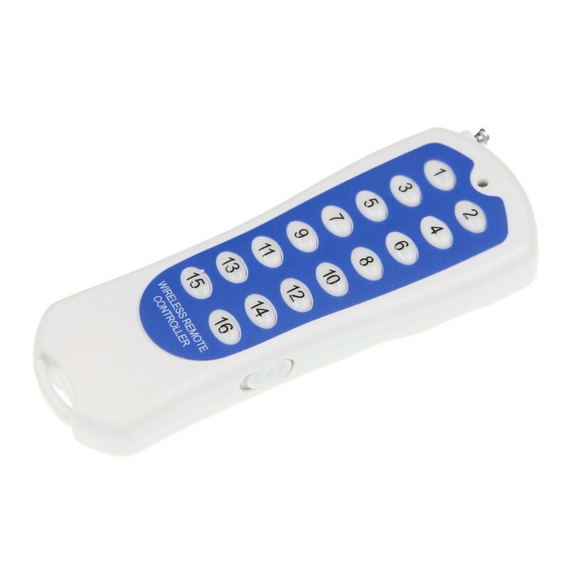 Módulo de relés de 16 canais 12V com controle remoto RF 433Mhz - Ideal para automação residencia...